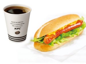 ケンタッキーモーニング「ホットドッグ（プレーン）310円」2018年1月